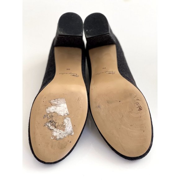 Anthropologie Bettye Muller Gray wool blend heels SZ: 8 - Picture 4 of 11